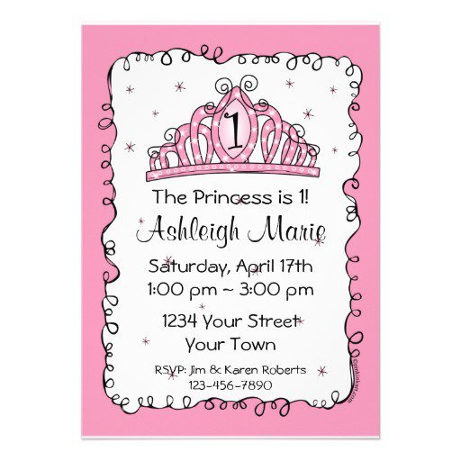 Unique Princess Birthday Party Invitations