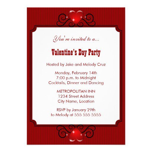 Valentine Dinner Party Invitations