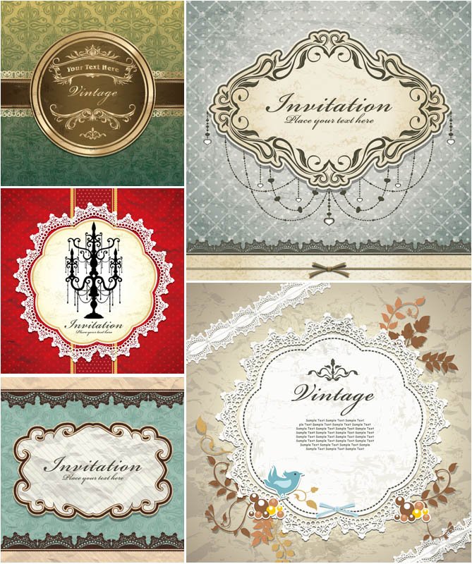 Vector-elegant-invitation-cards-with-birds