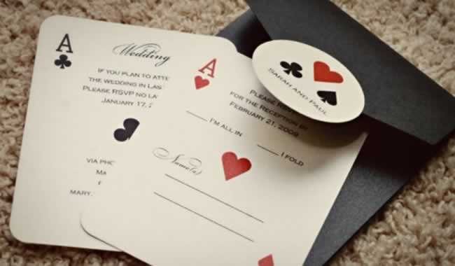 Vegas Style Wedding Invitations