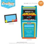 Arcade Birthday Party Invitations