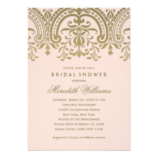 Vintage Glamour Wedding Invitations