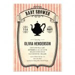Vintage Girl Baby Shower Invitations