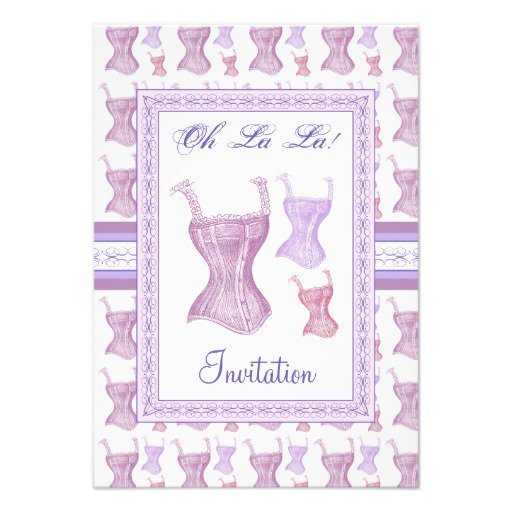 Vintage Victorian Bridal Shower Invitations