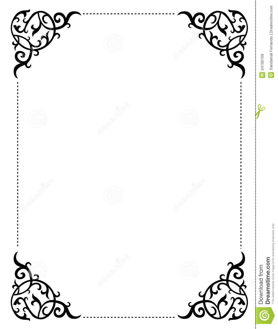 Vintage Wedding Invitation Borders