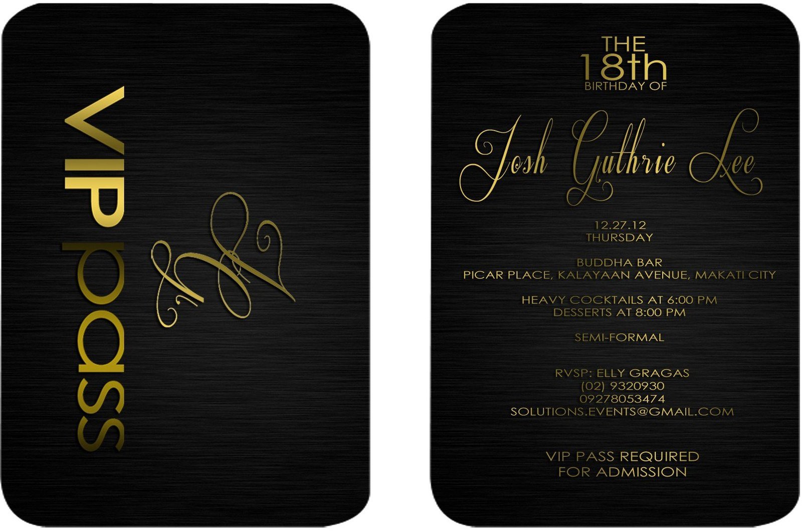 Vip Invitation Template