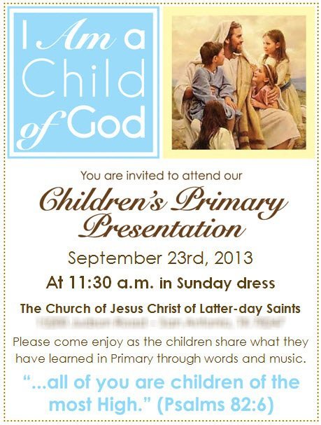 Visiting Teaching Conference Invitations