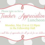 Volunteer Appreciation Lunch Invitation Templates