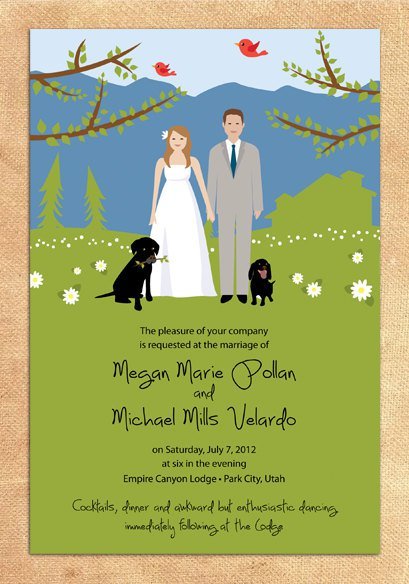 Wallpaper Wedding Invitations