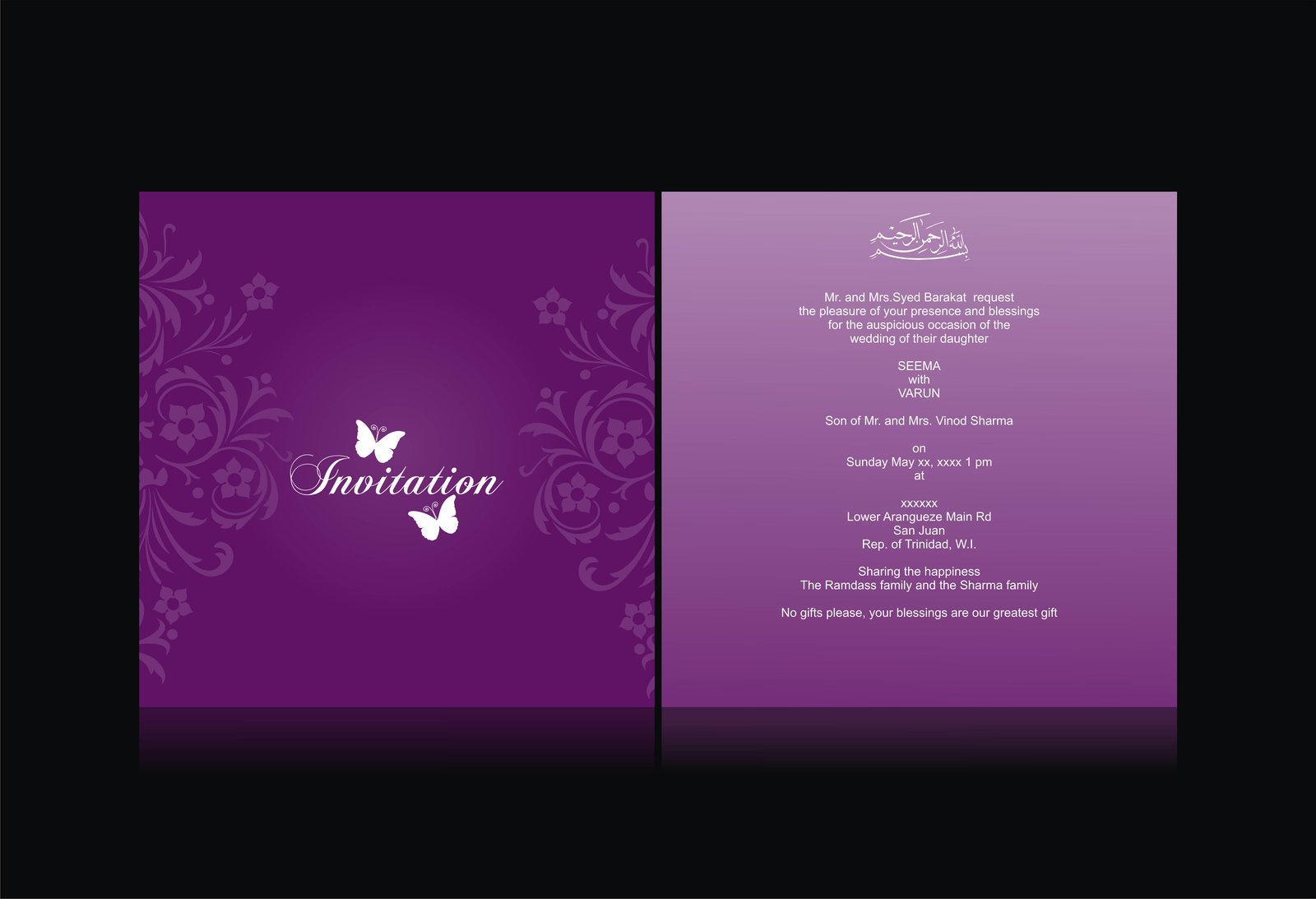 Wedding Invitation Card Design Template Free Download