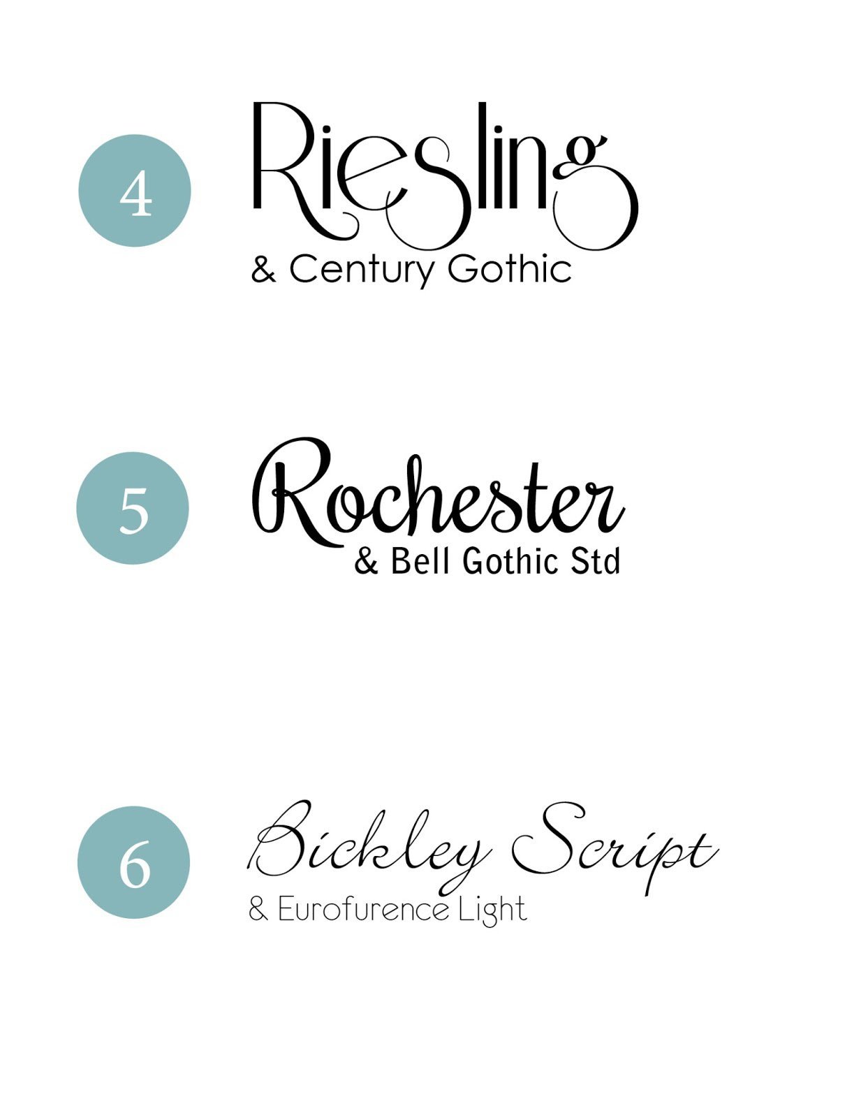 Wedding Invitation Font Combinations