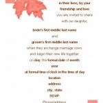 Wedding Invitation Format