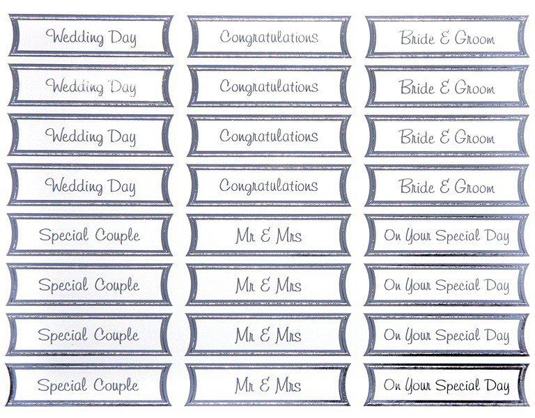 Wedding Invitation Outline Stickers
