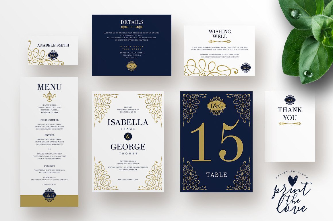 Wedding Invitation Suite