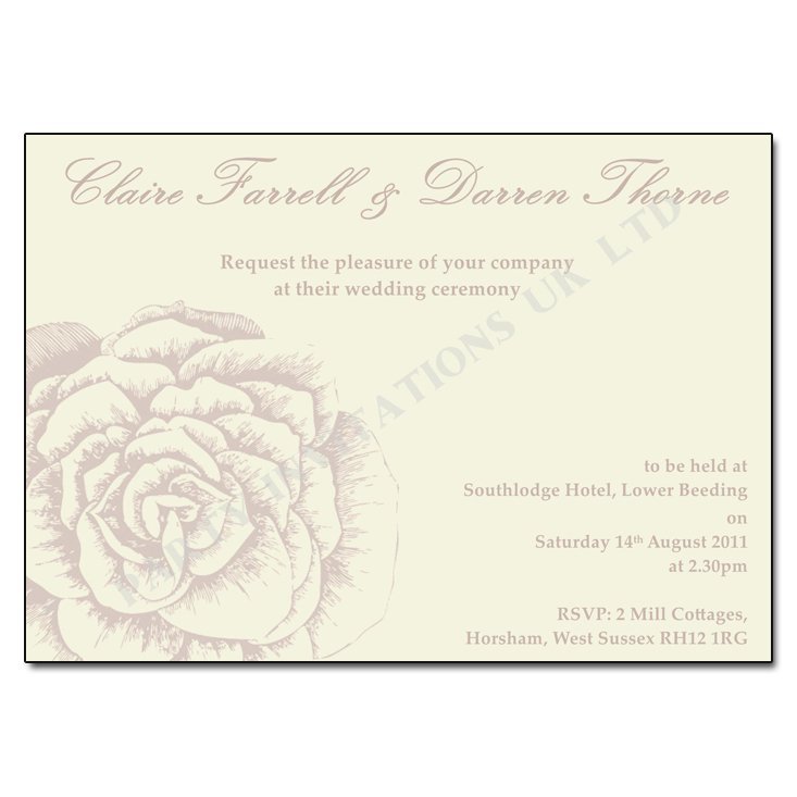 Wedding Invitations To Print Yourself Uk