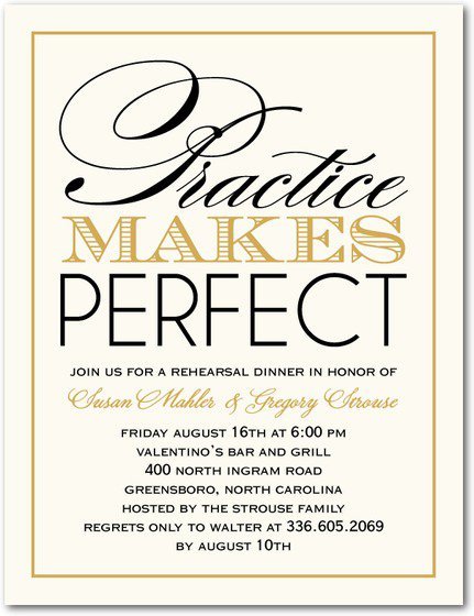 Wedding Rehearsal Dinner Invitations Etiquette