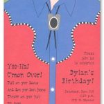Cowgirl Invitation Wording