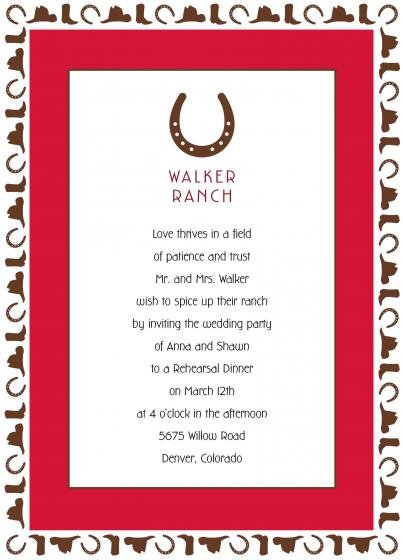 Western Party Invitation Wording Ideas