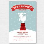 White Elephant Christmas Invitations Ideas