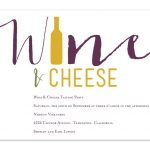 Wine And Cheese Party Invitations Templates Word
