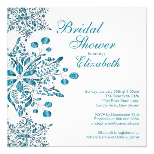 Winter Shower Invitations