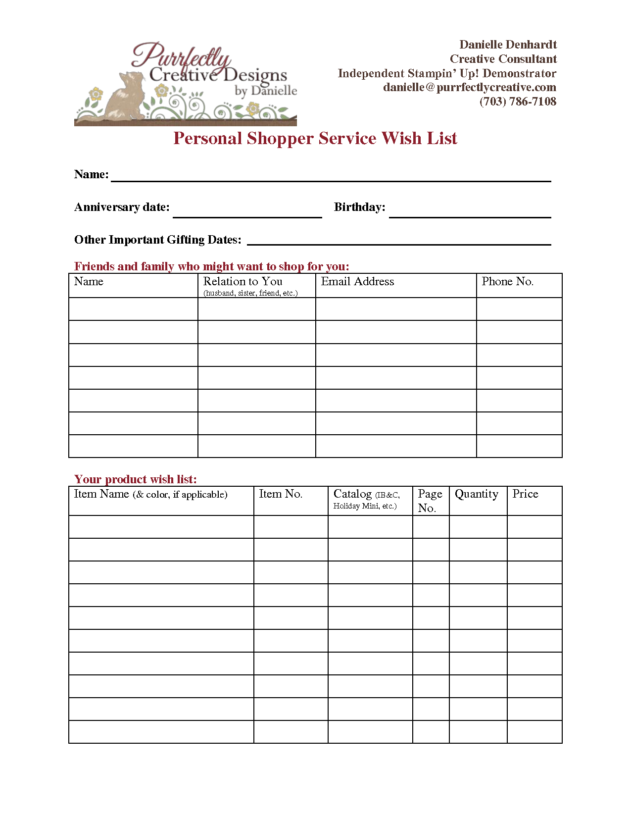 wish-list-printable-templates