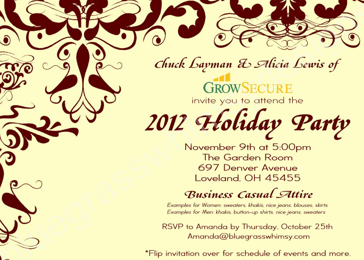 Work Luncheon Invitation Wording