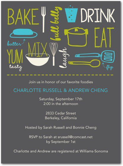 Work Potluck Invitation Wording