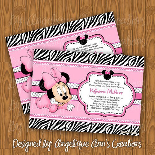 Zebra Baby Shower Blank Invitations Printable